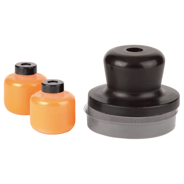 Dry Coat orange - Pad inkl. 2x 30g Kontrollpulver im Set - Autolack Lackprofi24