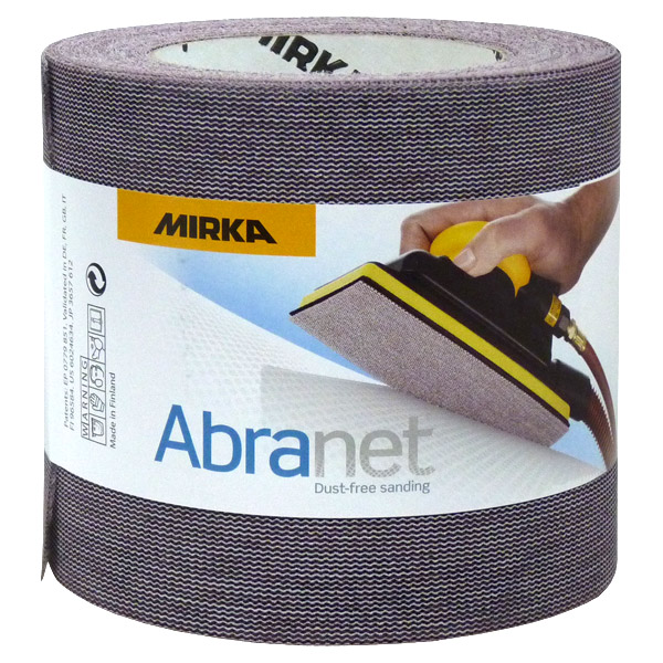 MIRKA Abranet Rouleau de ponçage filet 115 mm x 2,5 m autoagrippant